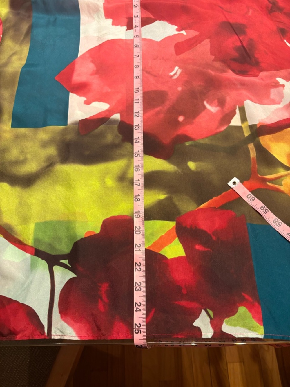 Lafayette 148 New York Multicolor Floral Print Short Sleeve Blouse - Picture 4 of 7